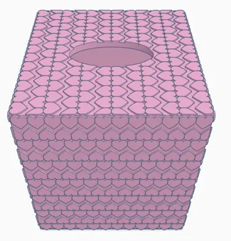 Heart Kleenex Box Cover