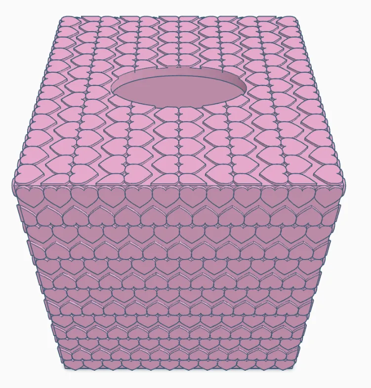 Heart Kleenex Box Cover