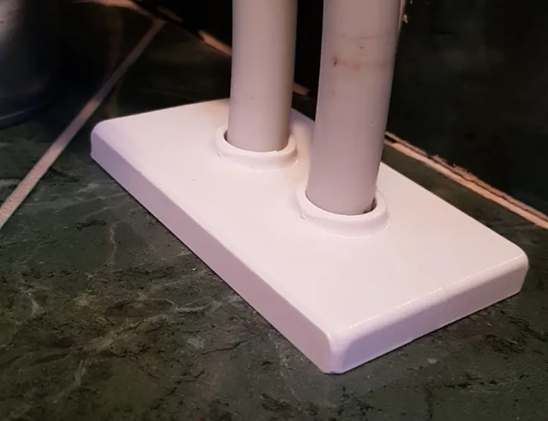 Radiator pipe cover (two pipes)