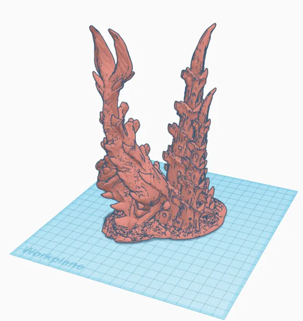 Décor de terrain Tyranide 40k