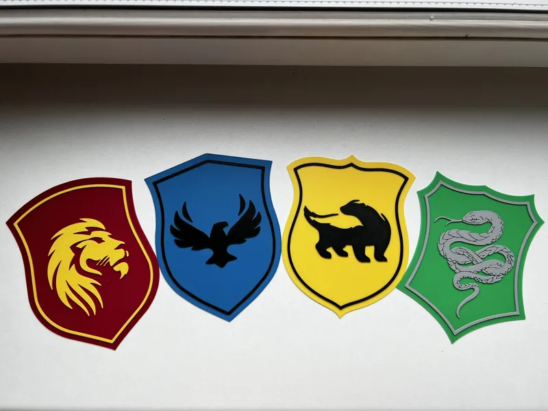 Harry Potter Houses Logos - Easy Multicolor Print