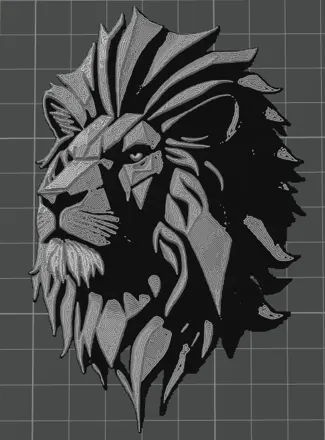Lion Head - HueForge
