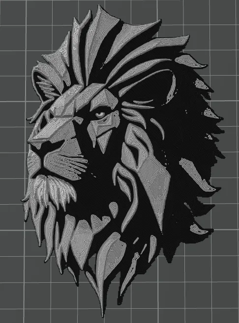 Lion Head - HueForge