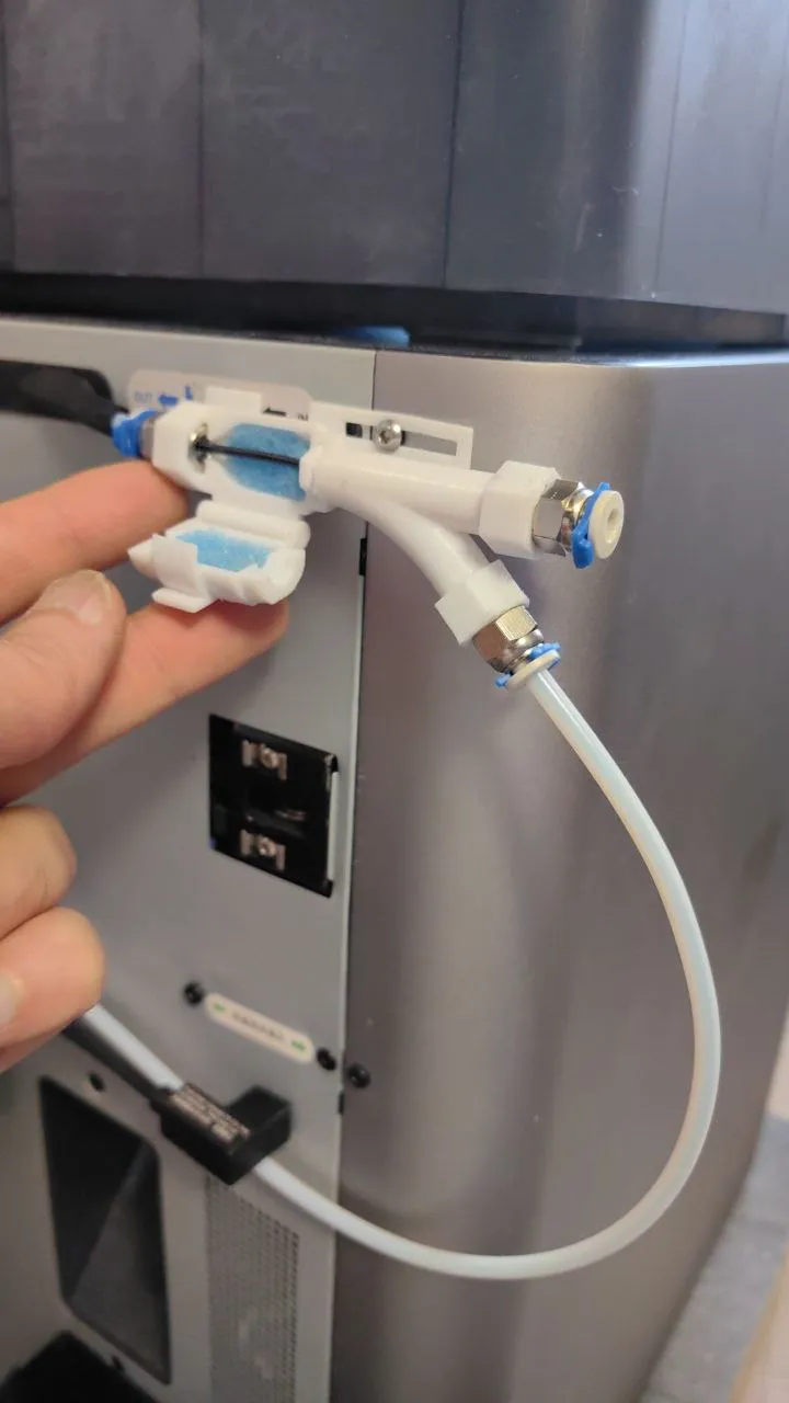 Filament filter with Y-splitter