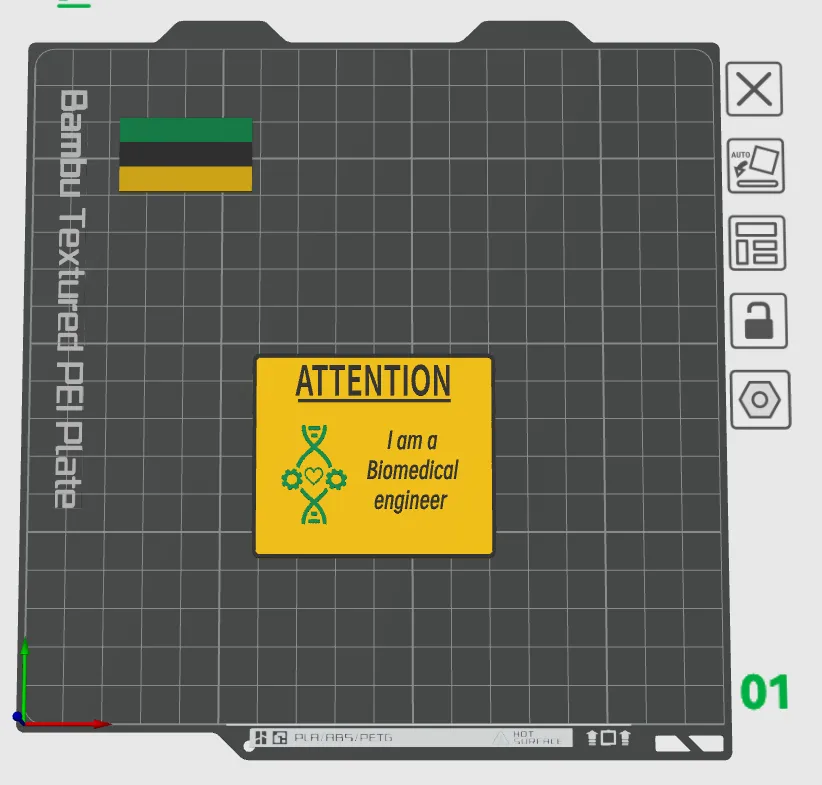 Biomedical sign - Free 3D Print Model - MakerWorld