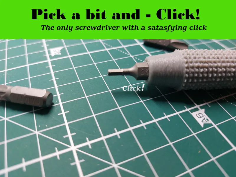 Pick a Bit - the most satasfying Screwdriver