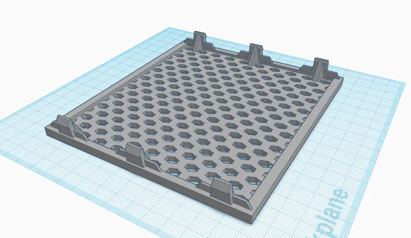 3 x 5.25" bay perforated cover for PC case