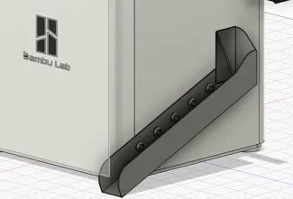 Bambu Labs X1 Purge Chute with magnets