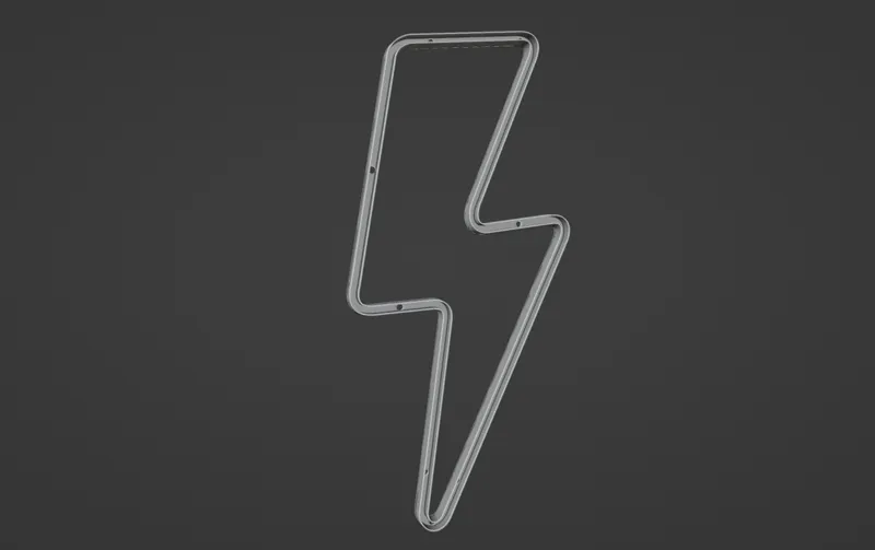 Neon sign "lightning bolt"