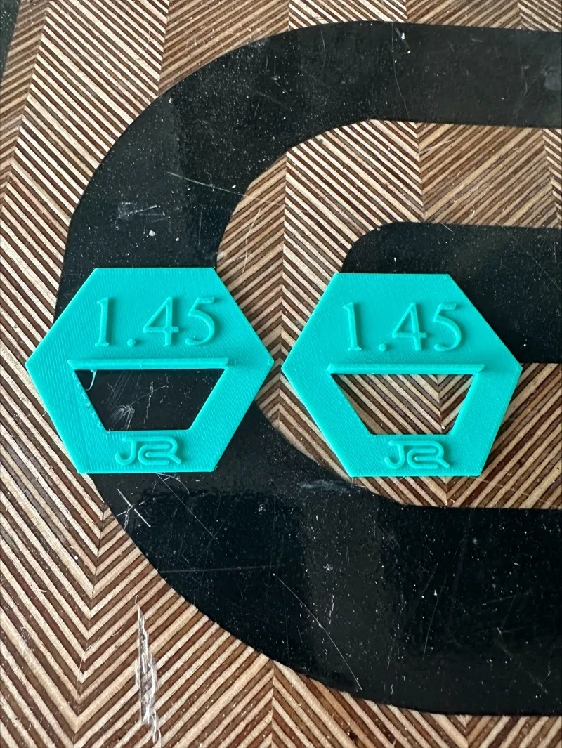 Waste side markers for track saw (1.45mm)