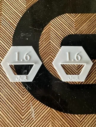 Waste side markers for track saw (1.6mm)