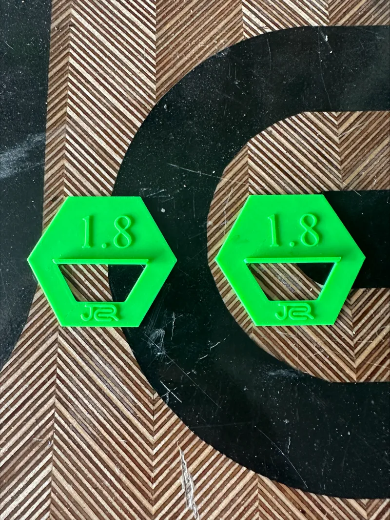 Waste side markers for track saw (1.8mm)