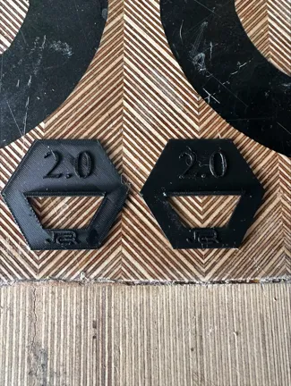 Waste side markers for track saw (2mm)