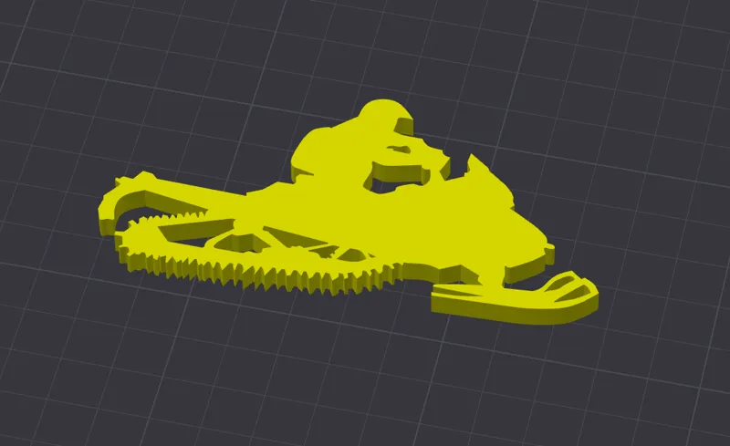 Snowmobile Keychain Skidoo Rev Summit Gen 4/5 