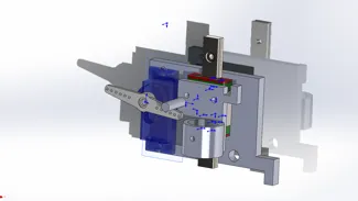 写字机抬落笔总成 lift pen assembly (super simple version)