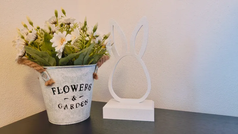 Bunny egg statue