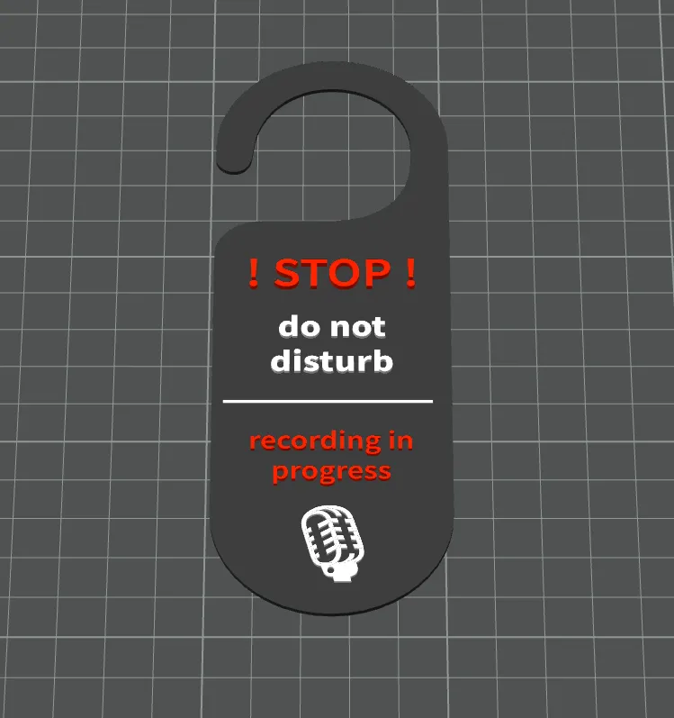 recording sign - powered by MakerWorld