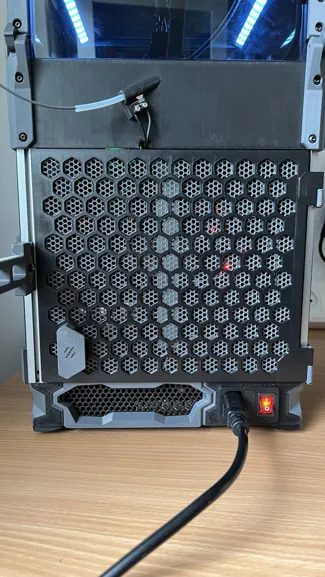 Voron V0 Hinged Rear Panel Hex Mesh