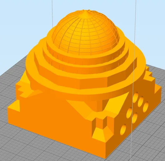 Dome with base(easy to remove supports)