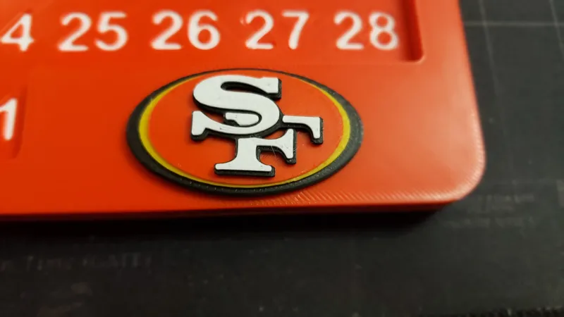 49ers Logo for easy multi color print.