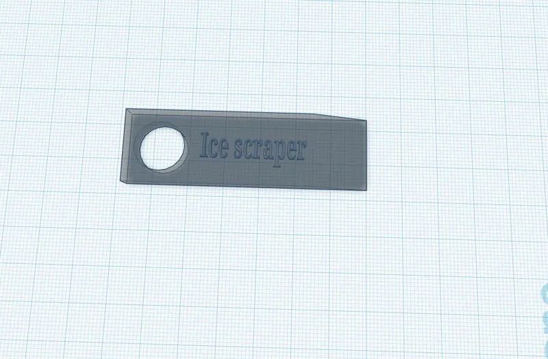 Pocket ice scraper v1. Simple design