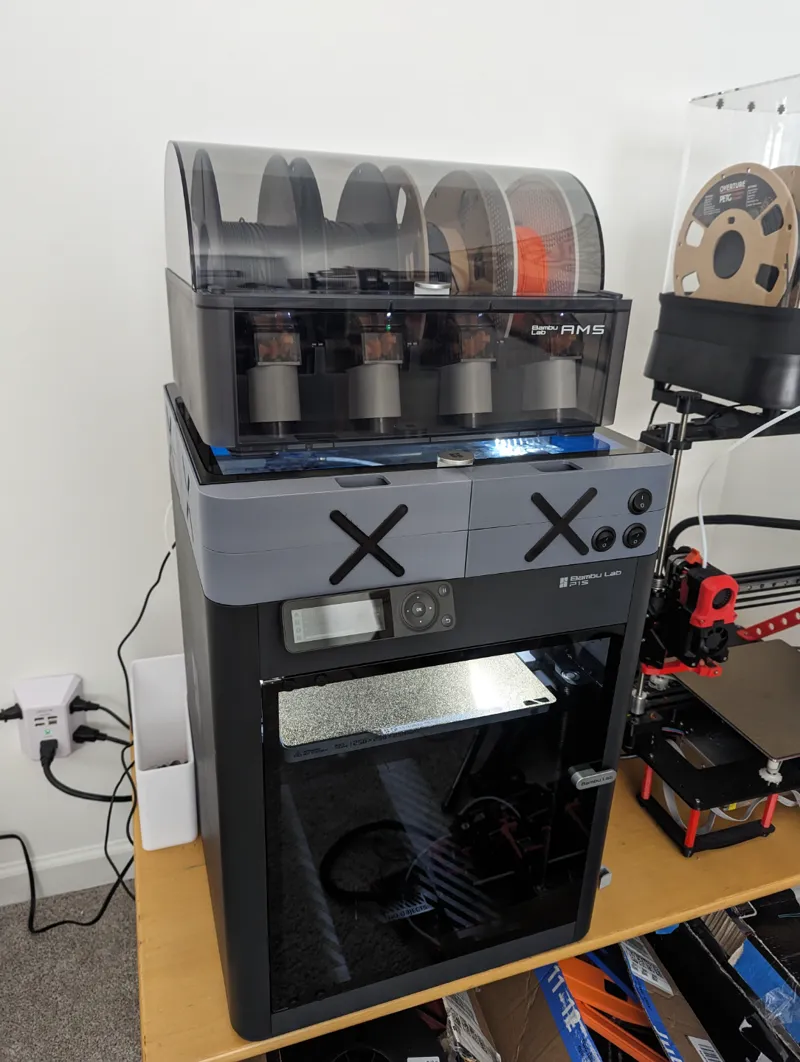 Bambu AMS Riser with LEDs and fans