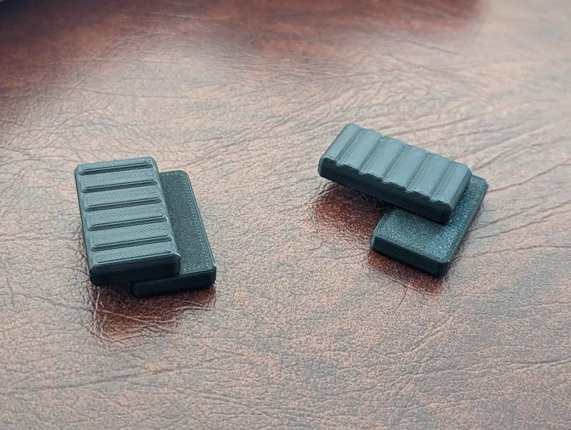 Magnetic slider fidget with 3x3mm magnets
