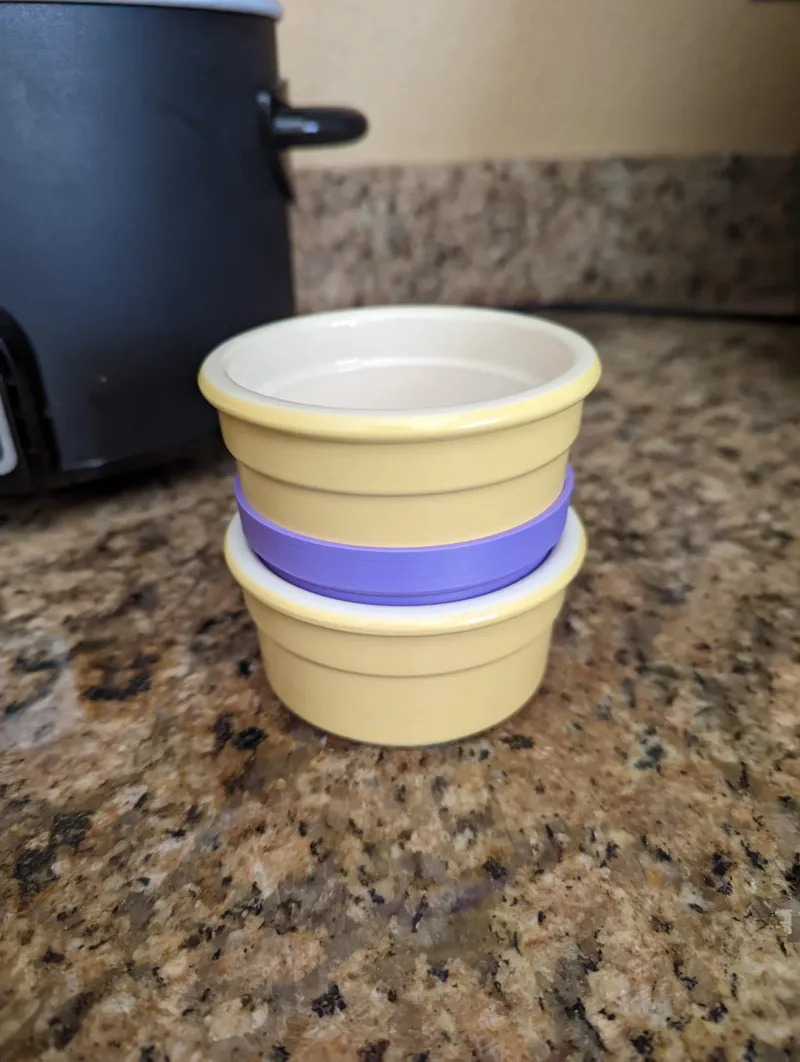 Ramekin stacker holder