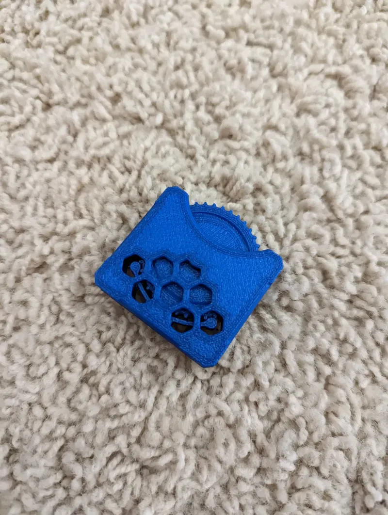 Improved clearance for fidget clicking wheel case
