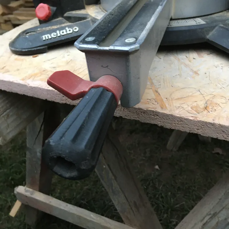 Miter saw set screw handle replacement