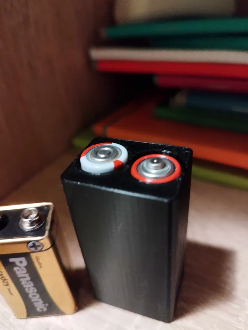 9V Battery shaped AA Battery Box