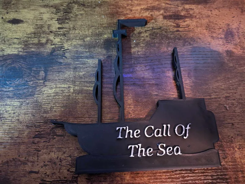 "Call of the Sea" sign