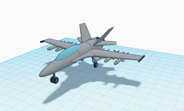 Maquette d'avion de chasse F/A-18
