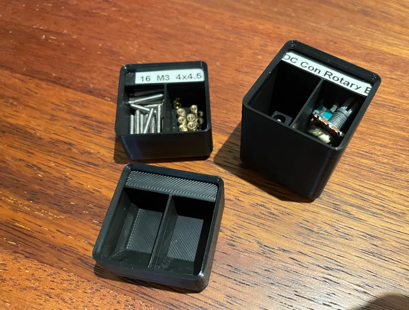 Gridfinity Box with 2 slots low filament use