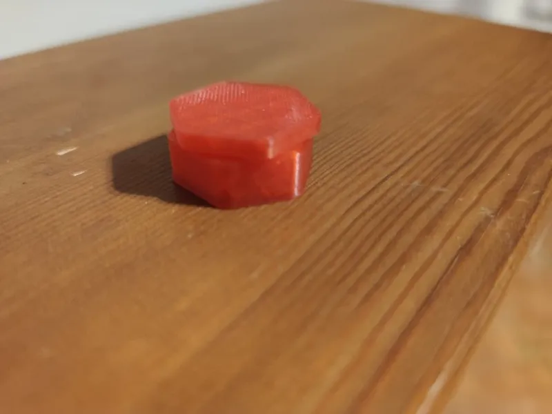 hexagonal box with screw on lid