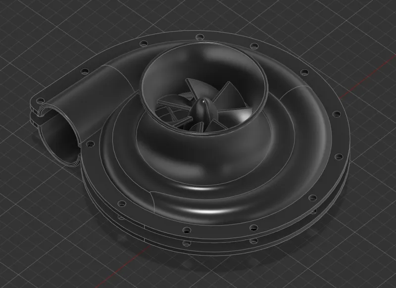 Turbo blower fan
