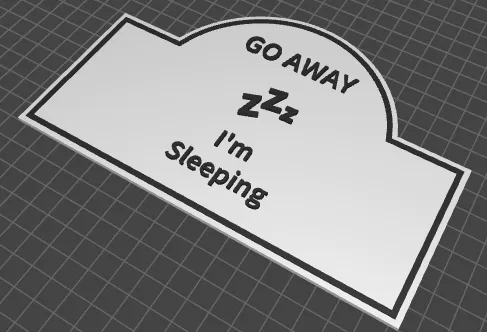 Go Away Sign