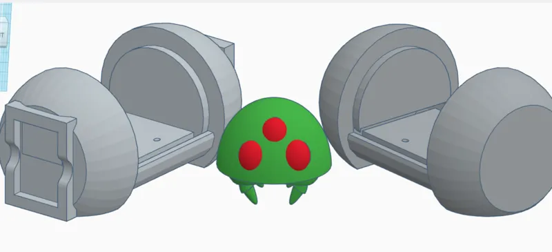 Baby metroid keychain with capsule