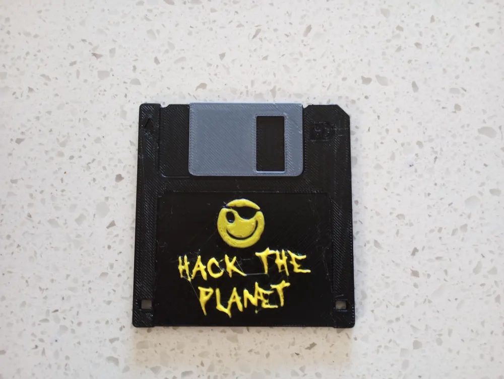 Hack The Planet Disk (Hacker 1995) by davidhagan224 - MakerWorld