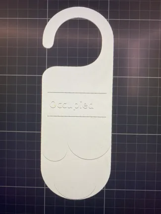 Occupied door hanger