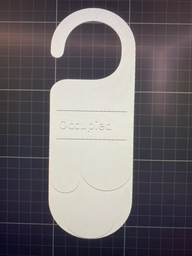 Occupied door hanger