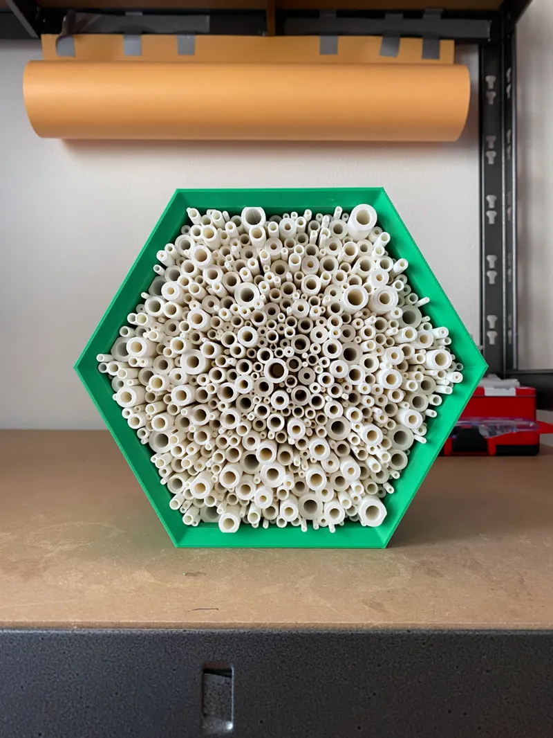 Insect hotel for solitary bees