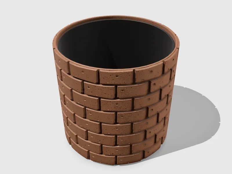 The terracotta planter (pencil holder)