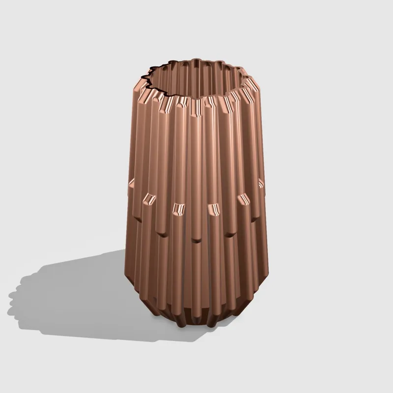 The grooved vase
