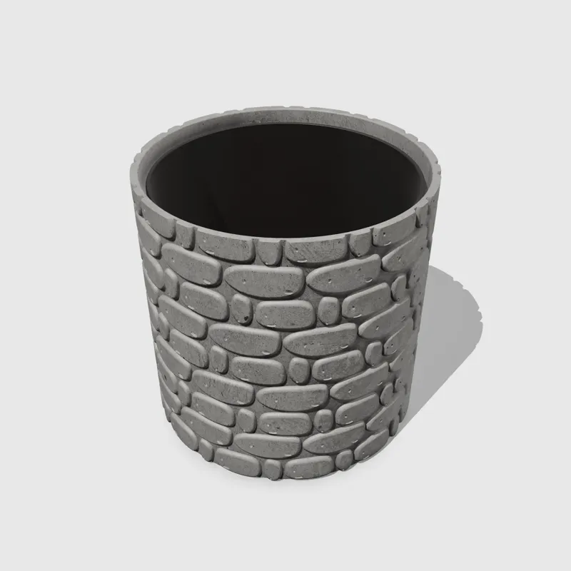 The rounded stones planter (pen holder)