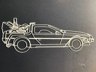 Back To The Future DeLorean Wall Art