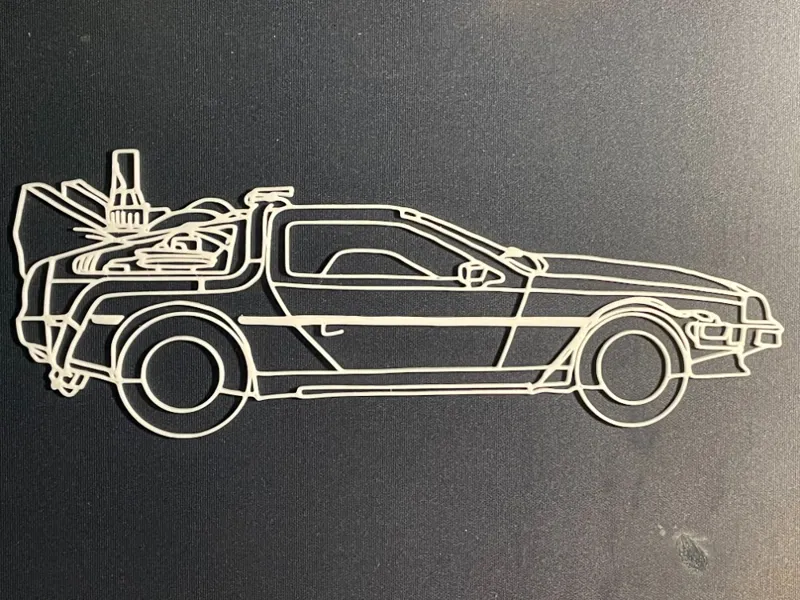 Back To The Future DeLorean Wall Art