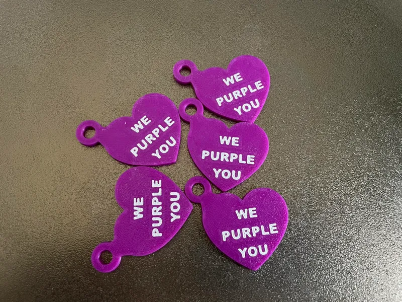 Keychain we purple you BTS