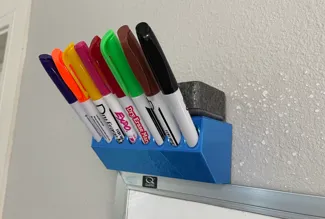 Dry erase marker holder