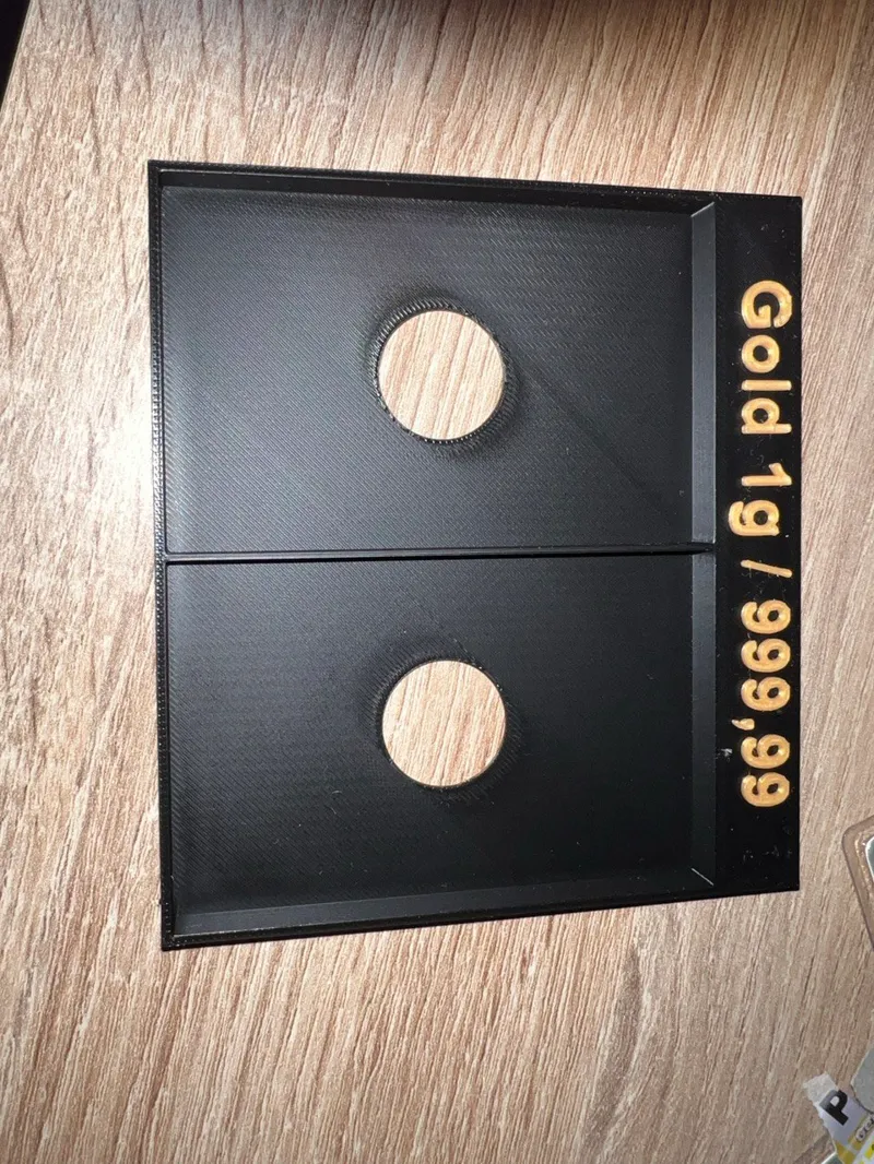 Aufbewahrungsbox von Goldbarren